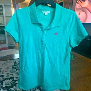 Aeropostale XL Polo Seafoam/FUSCHIA NWT